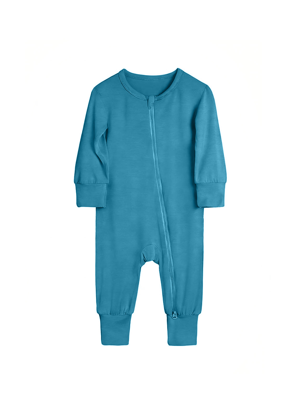 Baby Bamboo-Blend Zip-Front One-Piece Romper