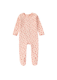 Baby Strawberry Print Ribbed One-Piece