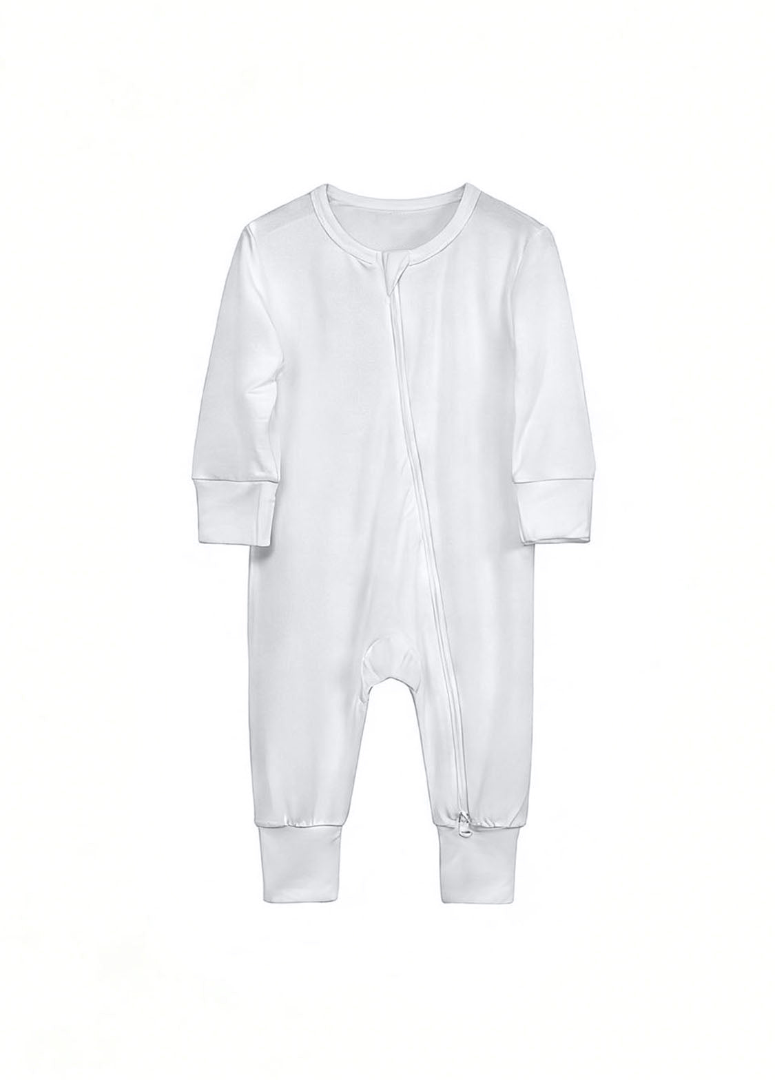 Baby Bamboo-Blend Zip-Front One-Piece Romper
