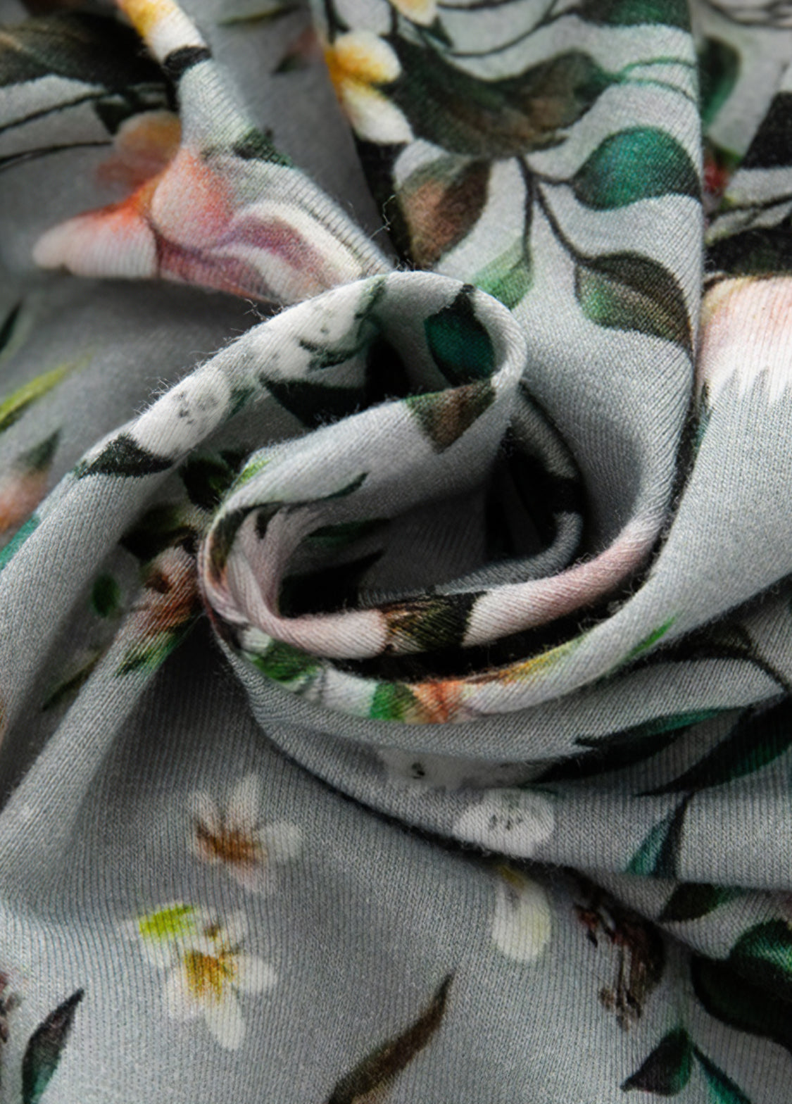 Baby Boy's Bamboo Fiber Floral Zip-Up Romper Pajamas