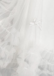 Girl Sleeveless Tulle Bow Dress