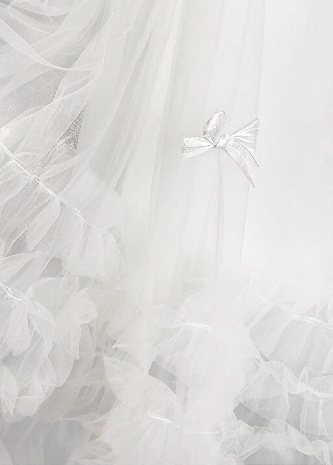 Girl Sleeveless Tulle Bow Dress