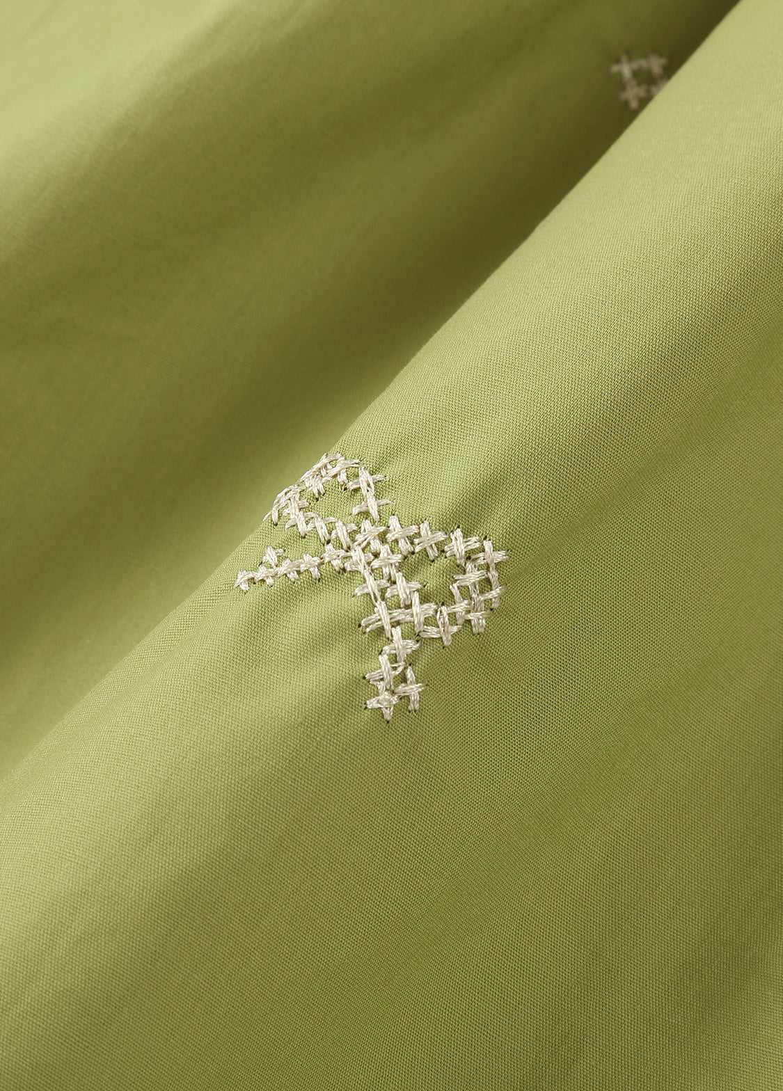 Girls Cotton Embroidered Butterfly Collar Dress