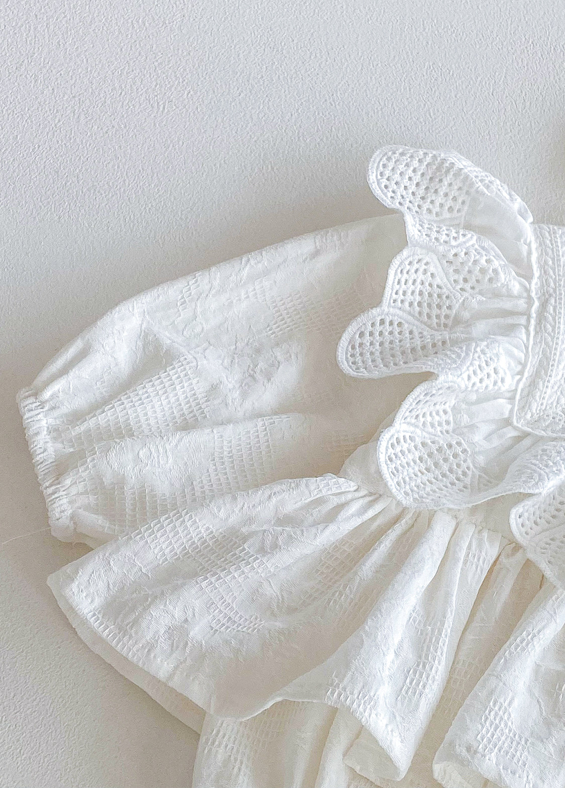 Baby Girl Cute Retro Ruffled Romper With Headband