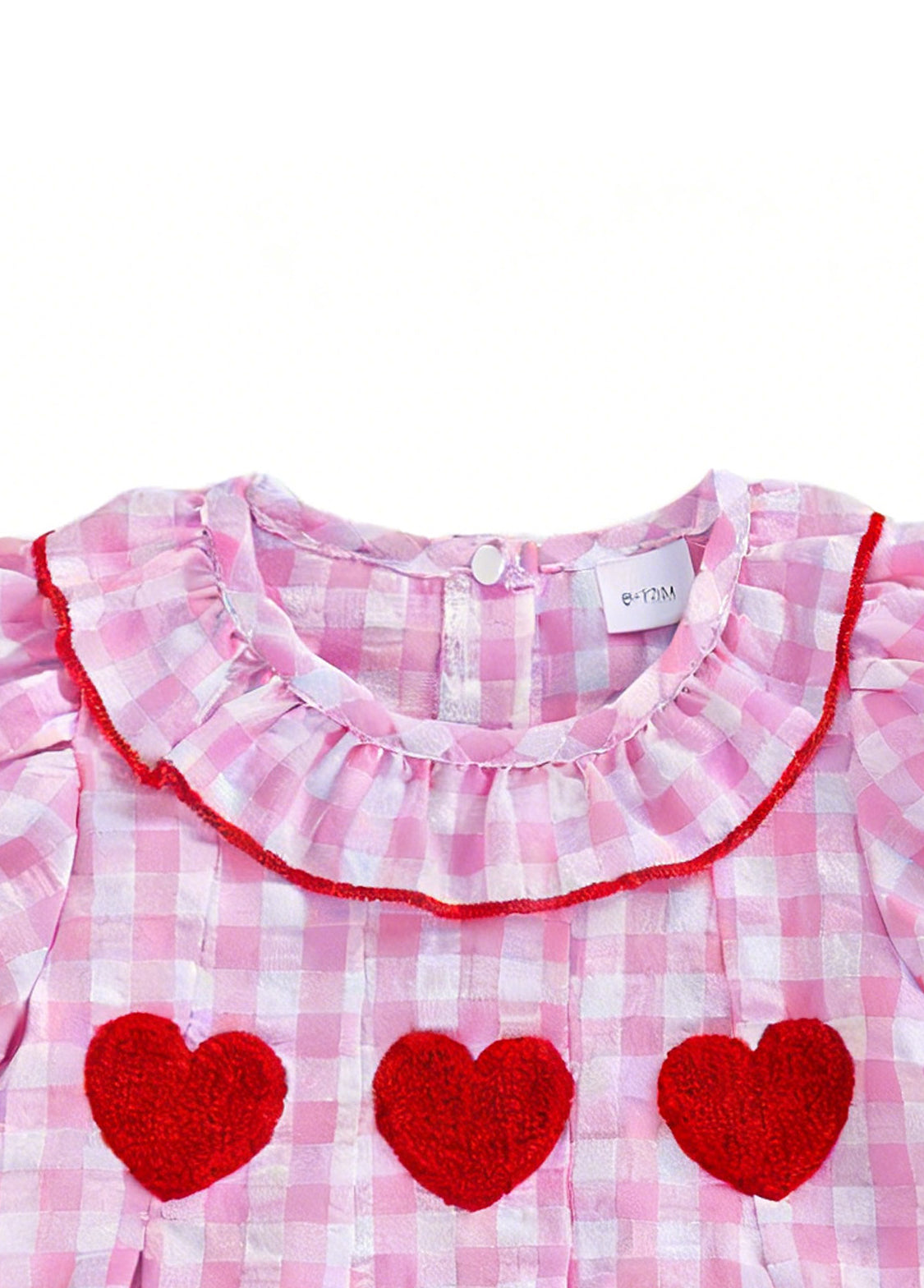 Girls Cute Plaid Dollar Collar Dress