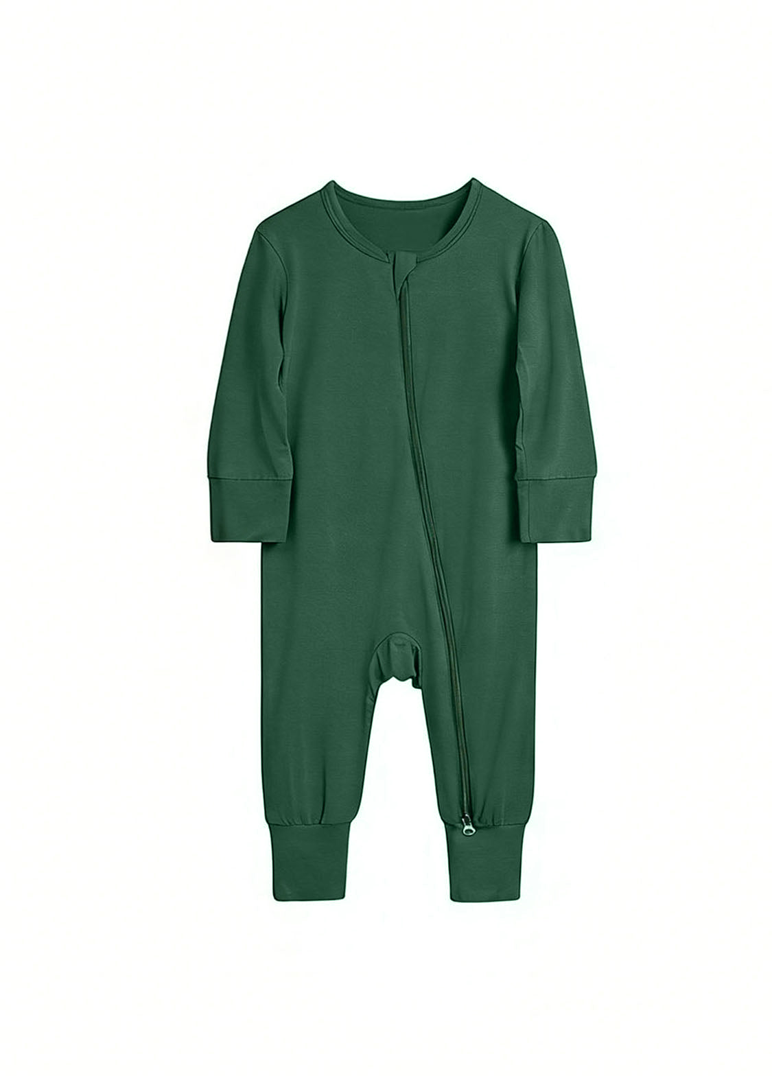 Baby Bamboo-Blend Zip-Front One-Piece Romper