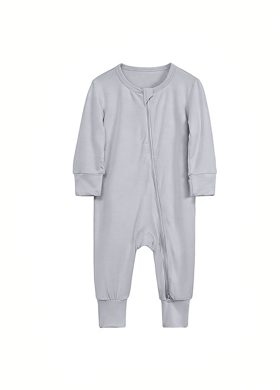 Baby Bamboo-Blend Zip-Front One-Piece Romper