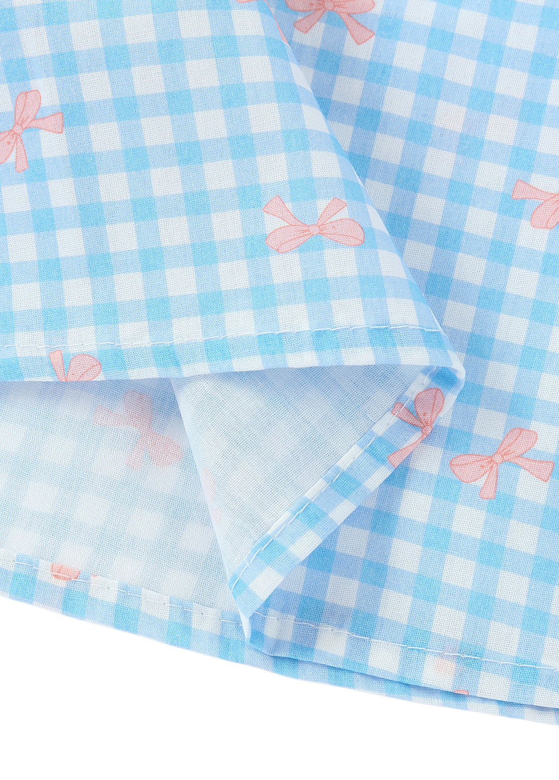 Girls Bow Print Cotton Dress