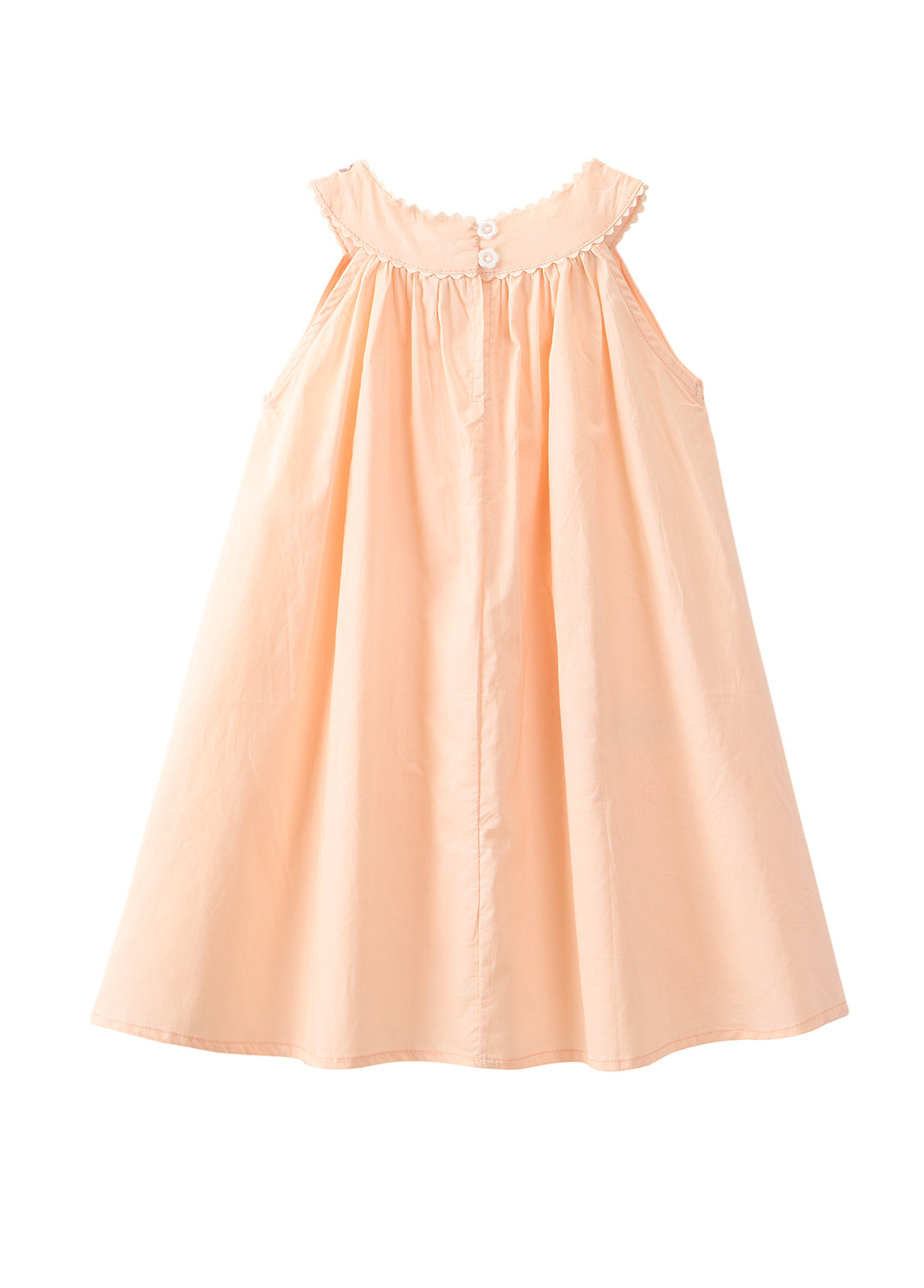 Girls Embroidered Cotton Dress