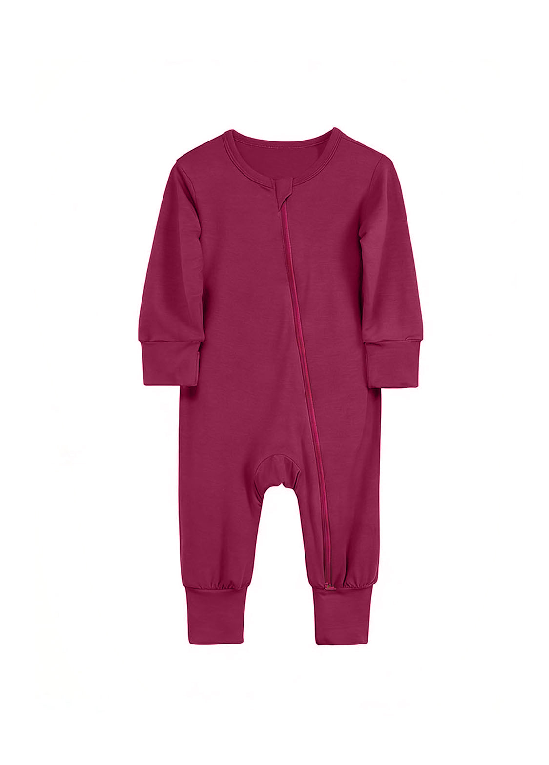 Baby Bamboo-Blend Zip-Front One-Piece Romper