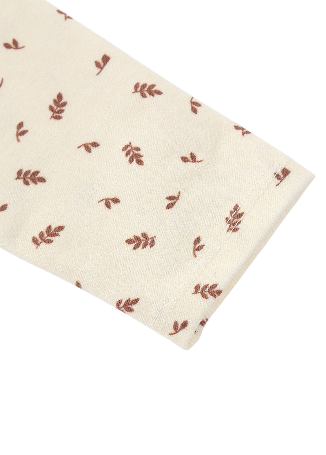 Baby All-Over Leaf Print Footed One-Piece