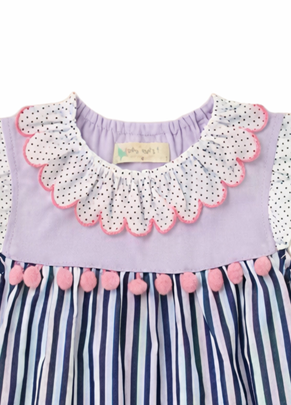 Girl Sweet Butterfly Print Puff Sleeve Dress