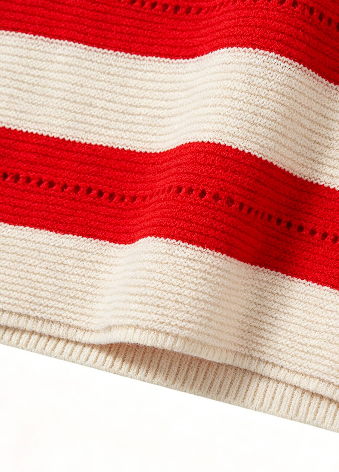 Girls Summer Knit Striped Tank Top Kids Korean Style Sleeveless Hollow Out Breathable Camisole Vest