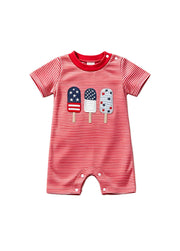 Baby Girls 4th of July Popsicle Romper