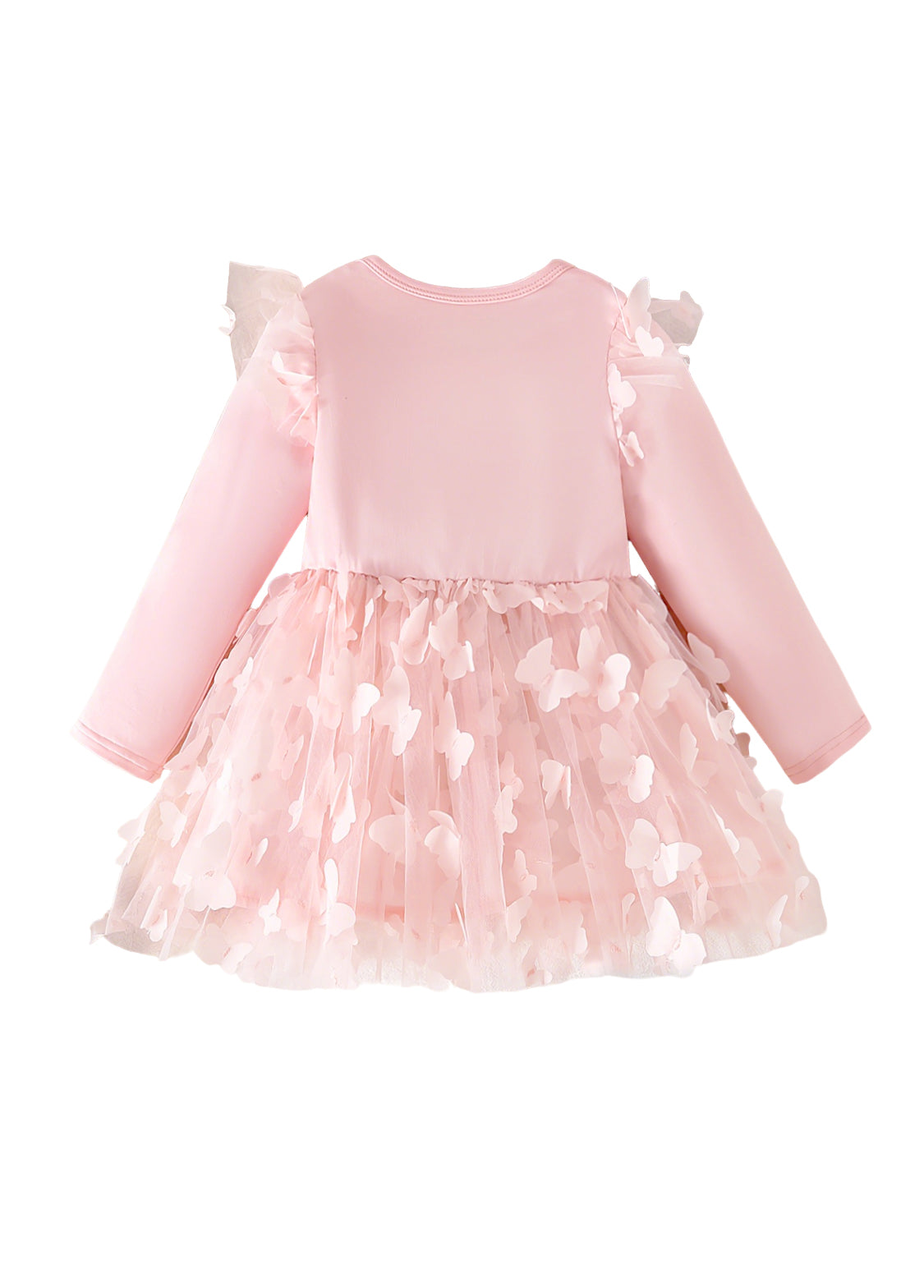 Baby Girls Cute Dreamy 3D Butterfly Tulle Princess Dress