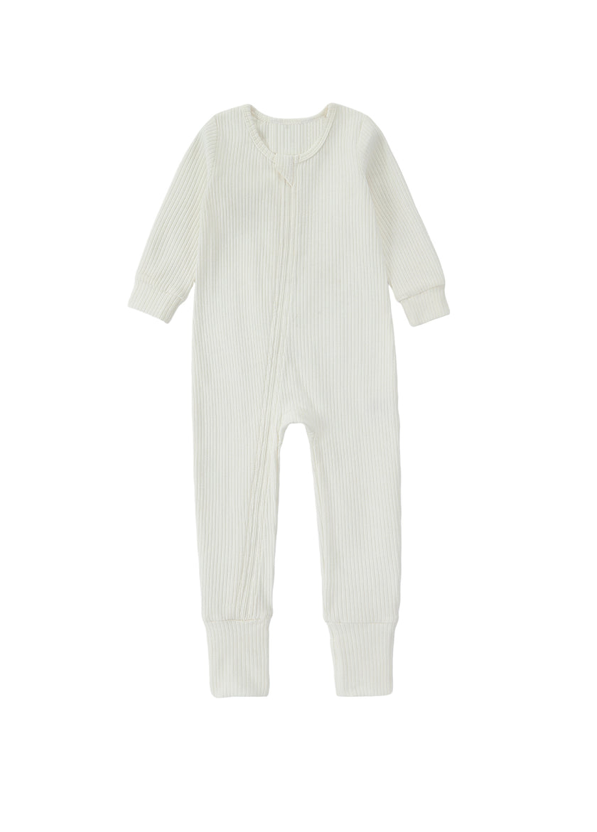 Baby Ribbed Long Sleeve One-Piece Romper