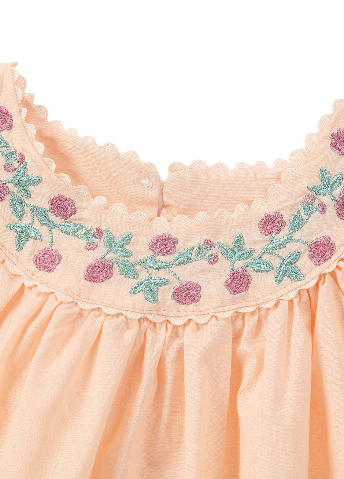 Girls Embroidered Cotton Dress