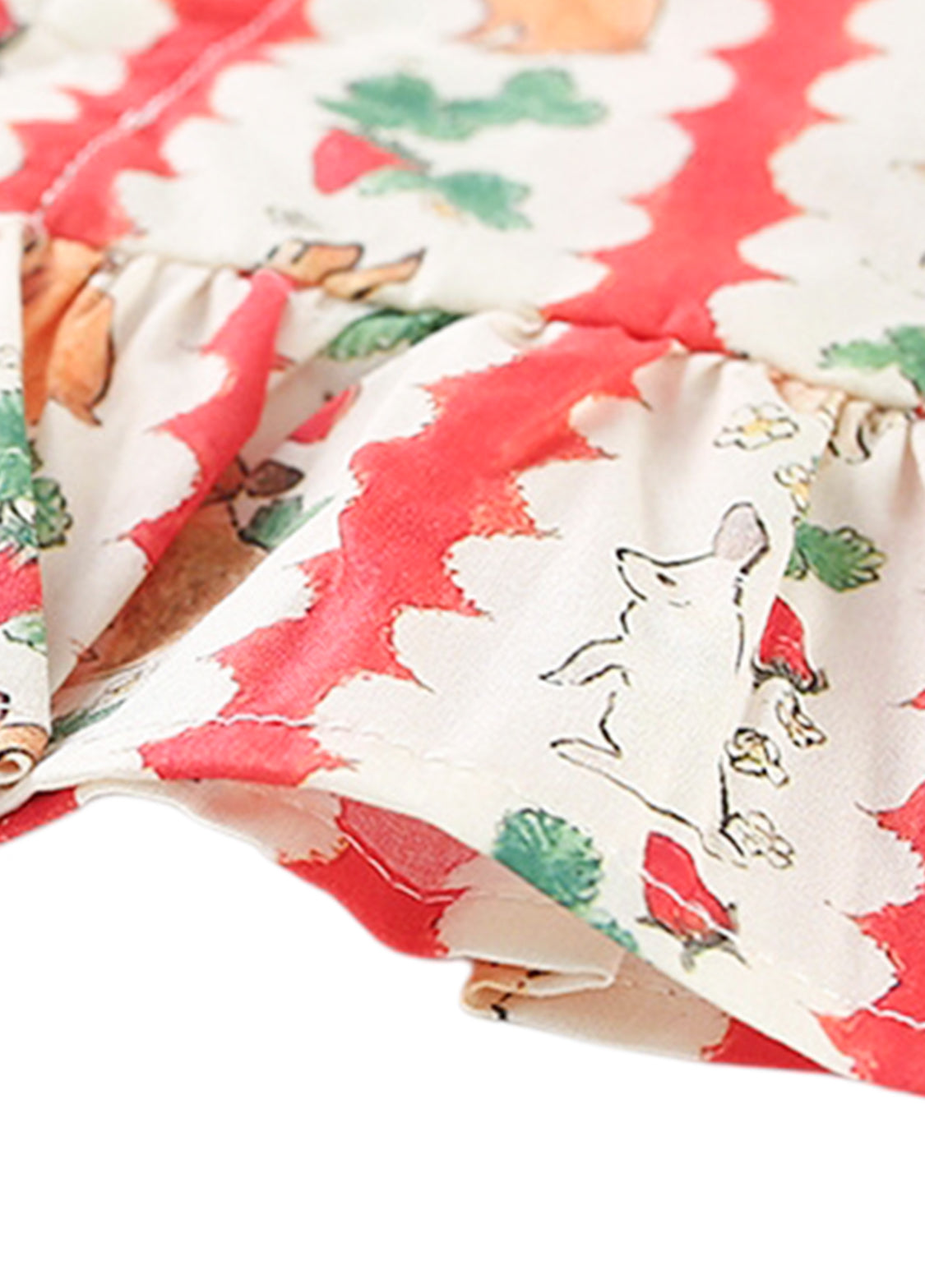 Girls Bunny Print Cotton Two-Piece Outfit