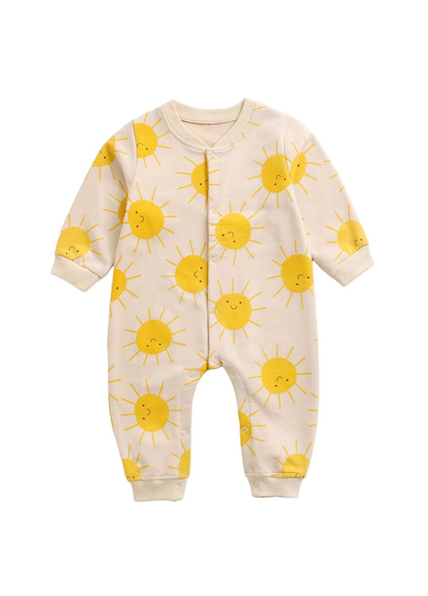 Baby Cute Cotton Printed Long-sleeved Romper