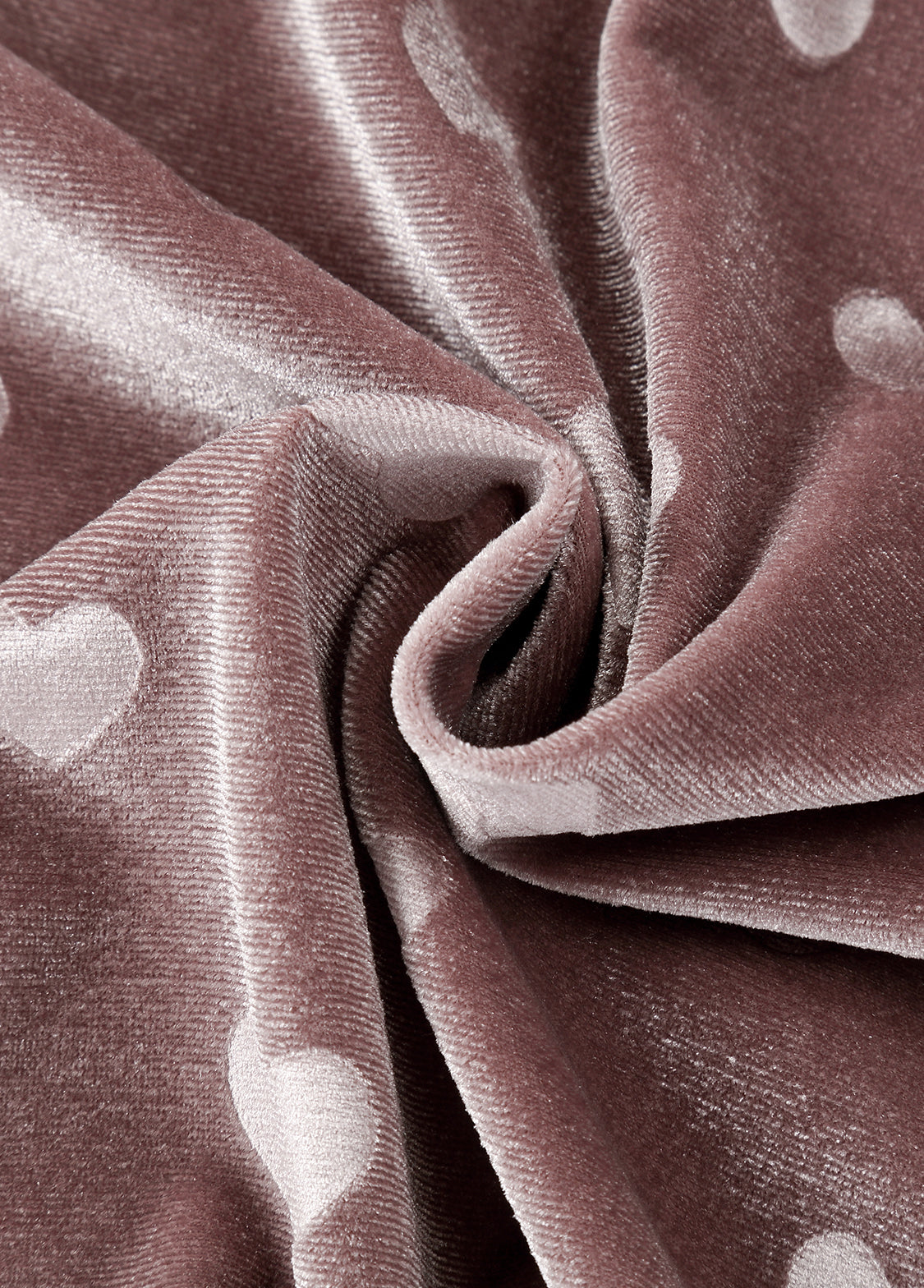 Girls Cotton Heart Print Short Sleeve Top