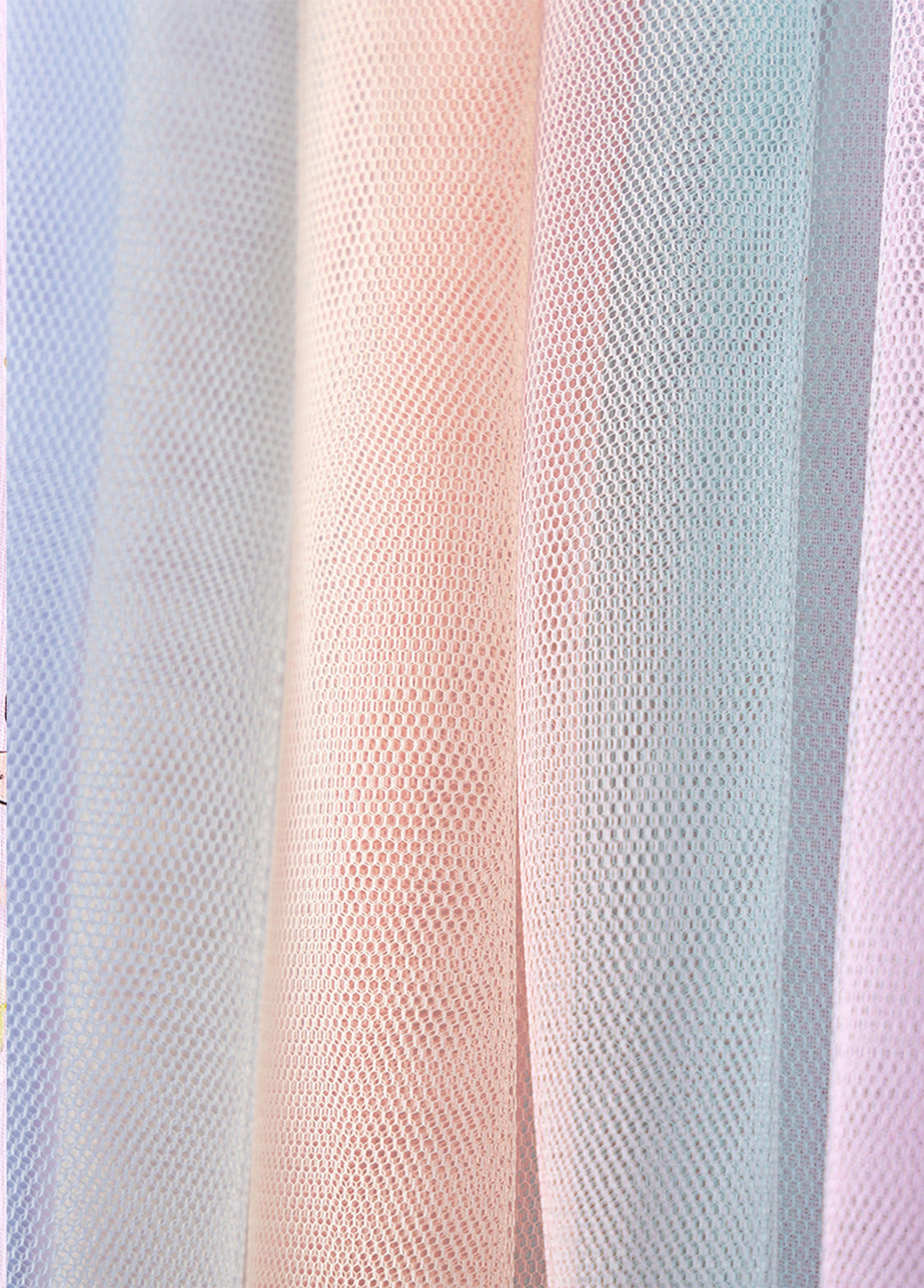 Girls Cotton Bunny Rainbow Tulle Dress