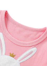Girls Cotton & Tulle Bunny Dress