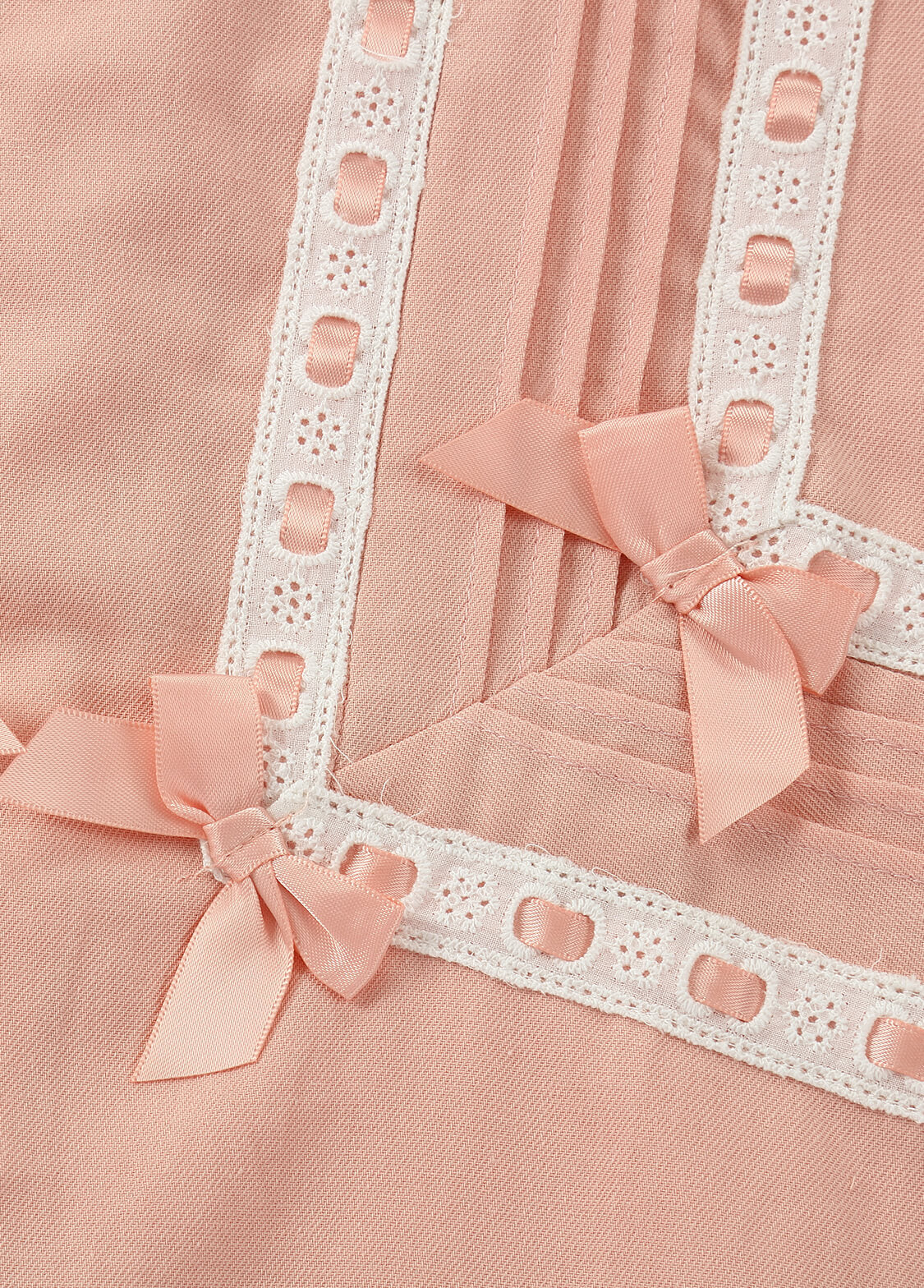 Girls Cotton Lace Trim Sleeveless Dress