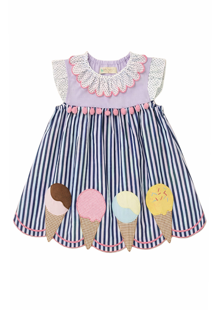 Girl Sweet Butterfly Print Puff Sleeve Dress