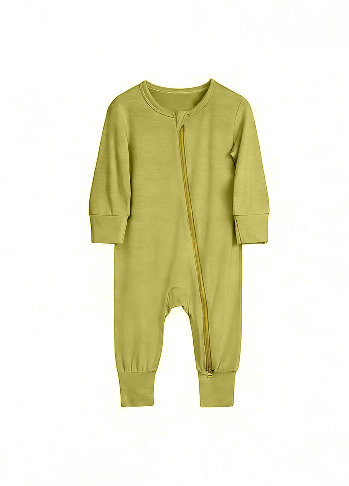 Baby Bamboo-Blend Zip-Front One-Piece Romper