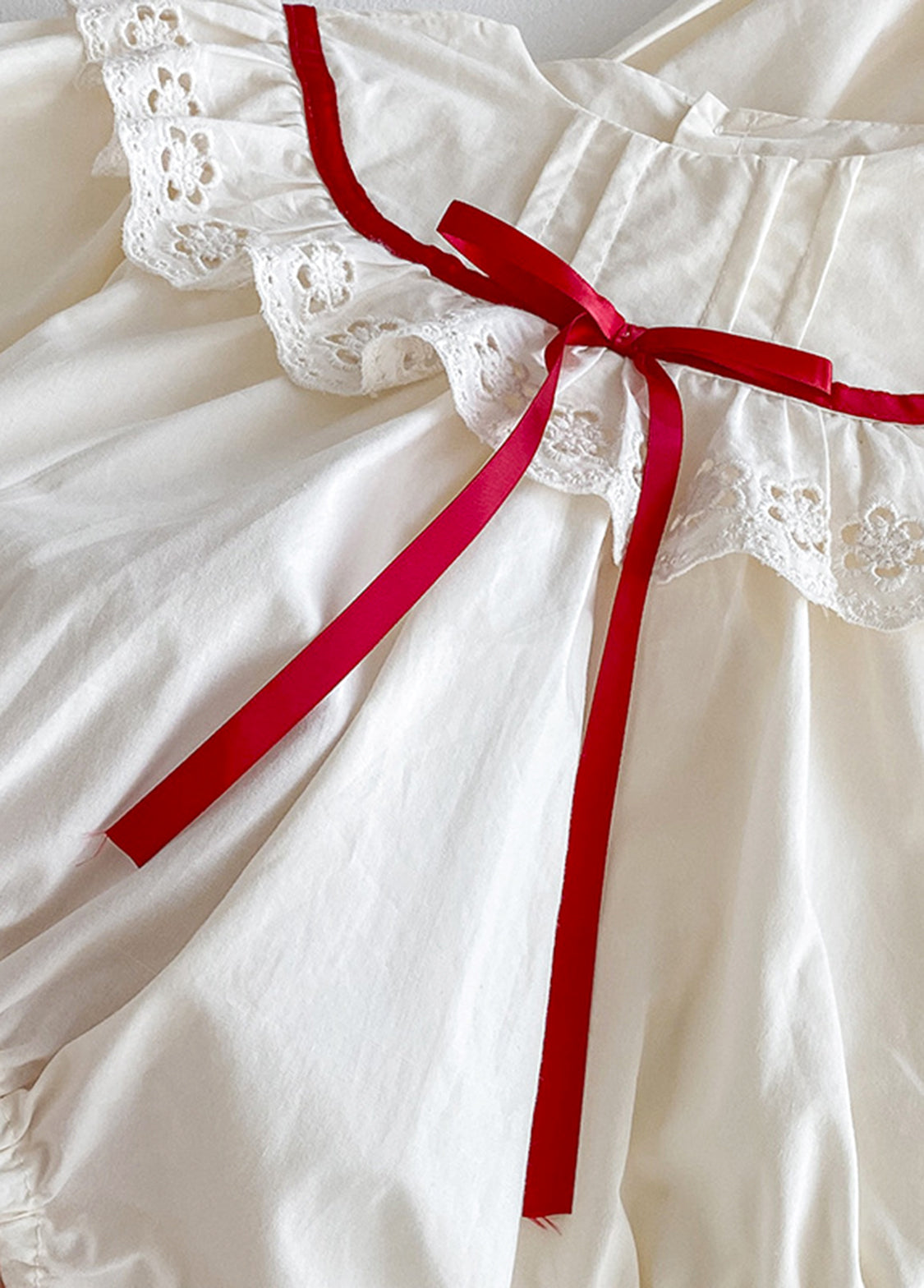 Baby Girls Sweet Lace Ruffle Romper