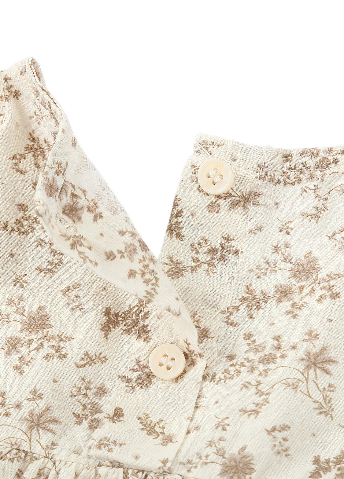 Girls Cotton Floral Two-Piece Outfit