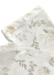 Baby Girl's Summer Short-Sleeve Romper — Lightweight Bamboo Fiber with Purple Butterfly & Forest Elephant Prints