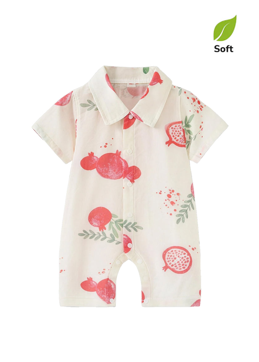 Baby Boy's Bamboo-Cotton Summer Romper — Lightweight, Breathable, and Printed