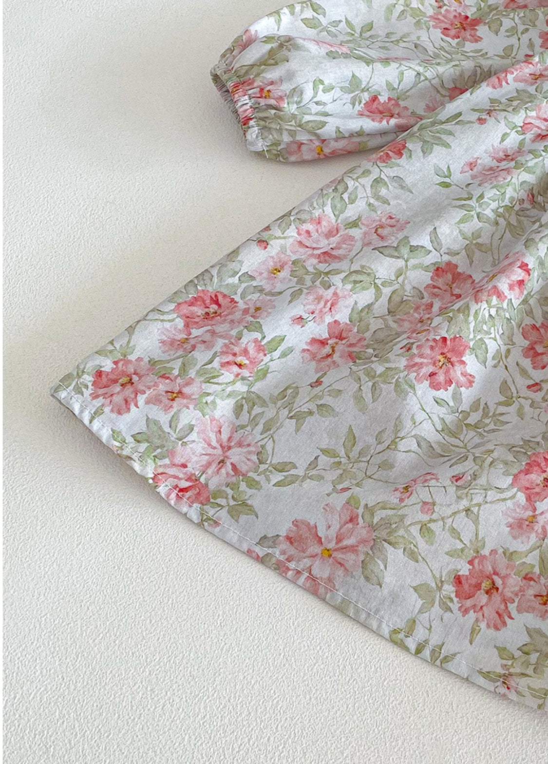 Baby Girls Retro Floral Dollar Collar Romper