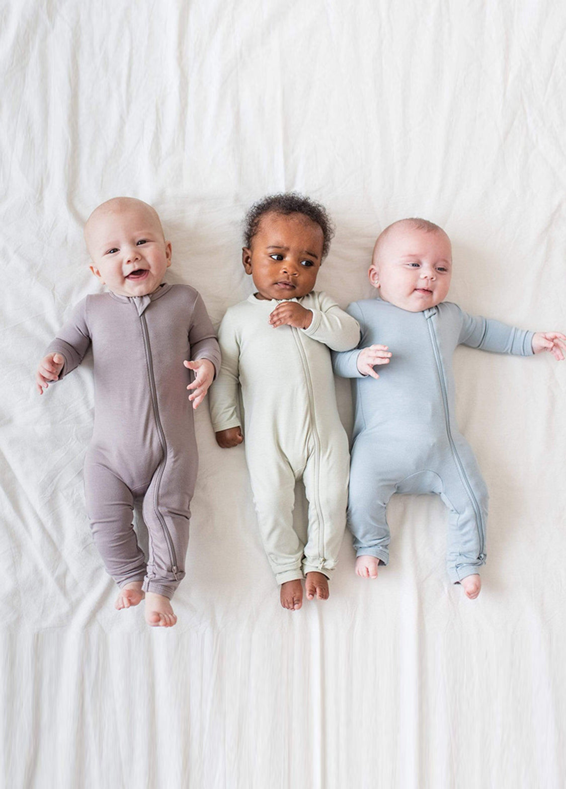 Baby Bamboo-Blend Zip-Front One-Piece Romper