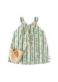 Girls Sleeveless Cotton Princess Dress