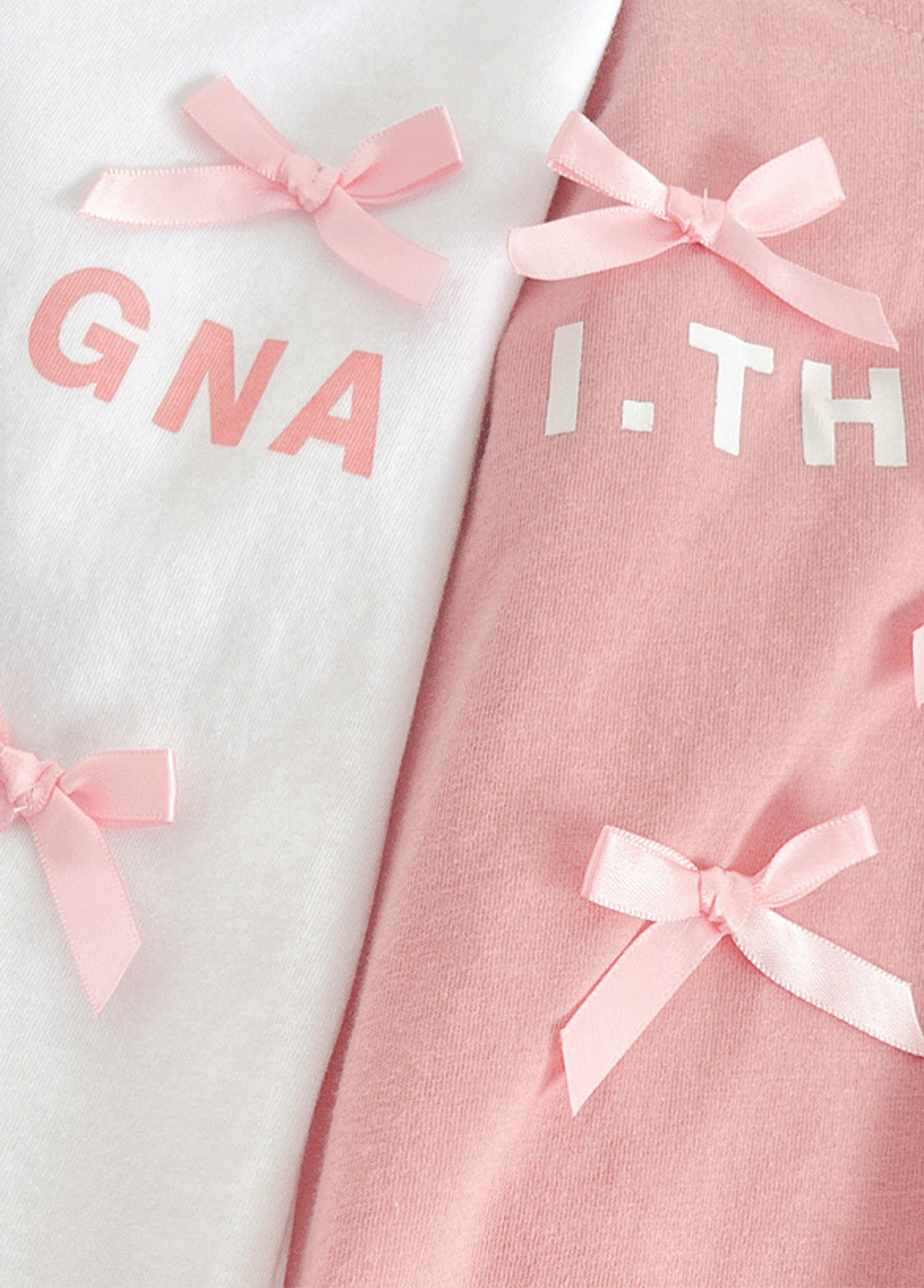 Girls Bow Cotton T-Shirt