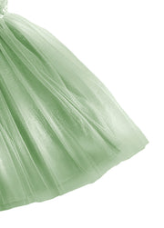 Girls' Sweet Mesh Princess Dress