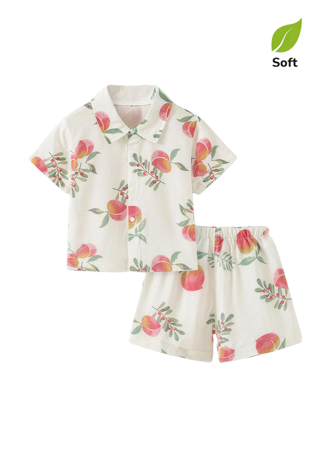 Baby Girl's Bamboo-Cotton Summer Two-Piece Set — Lightweight, Breathable, and Printed