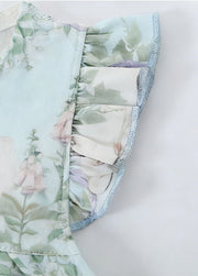 Baby Bamboo-Blend Printed Top & Shorts Set