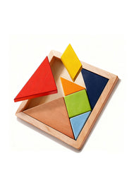 Kids Wooden Tangram Puzzle Shape Toy