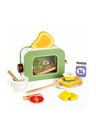 Kids Wooden Toaster Pretend Play Set