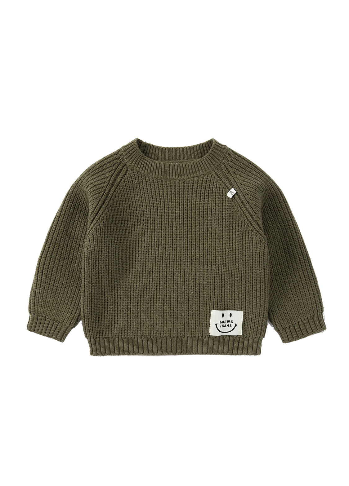 Kids Ribbed Knit Sweater Long Sleeve