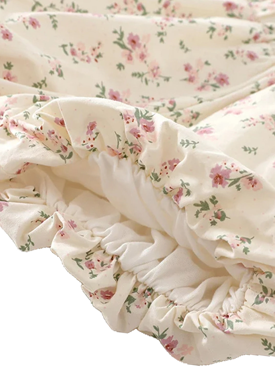 Baby Girls Cute Ruffled Short-Sleeve T-Shirt And Lantern Pants Set