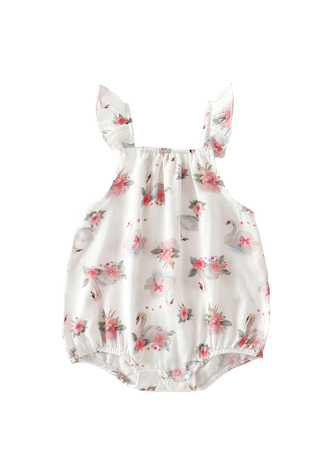 Baby Sleeveless Romper — Cute Printed Vest-Style Jumpsuit