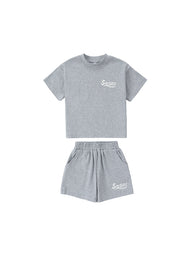 Boys Logo Cotton Stretch Two-Piece Set