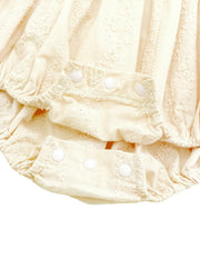 Baby Girl Soft Cotton Lace Ruffle Romper