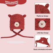 Teddy Bear Fleece Winter Hat for Toddlers