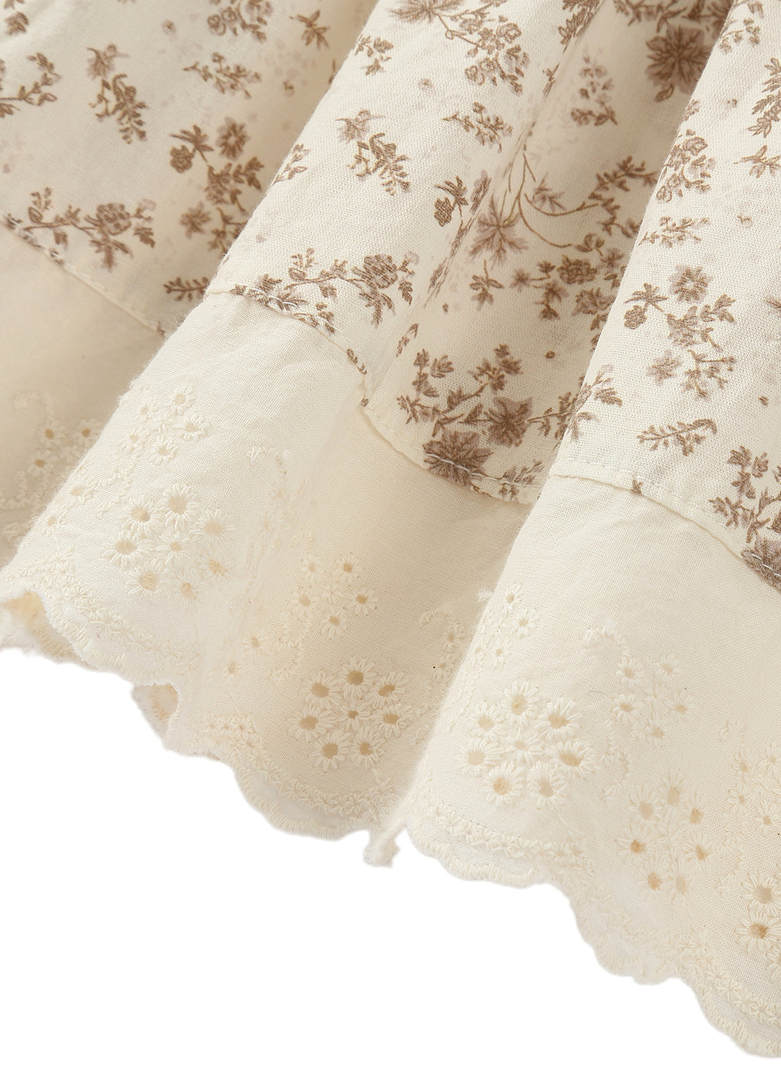 Girls Cotton Floral Two-Piece Outfit