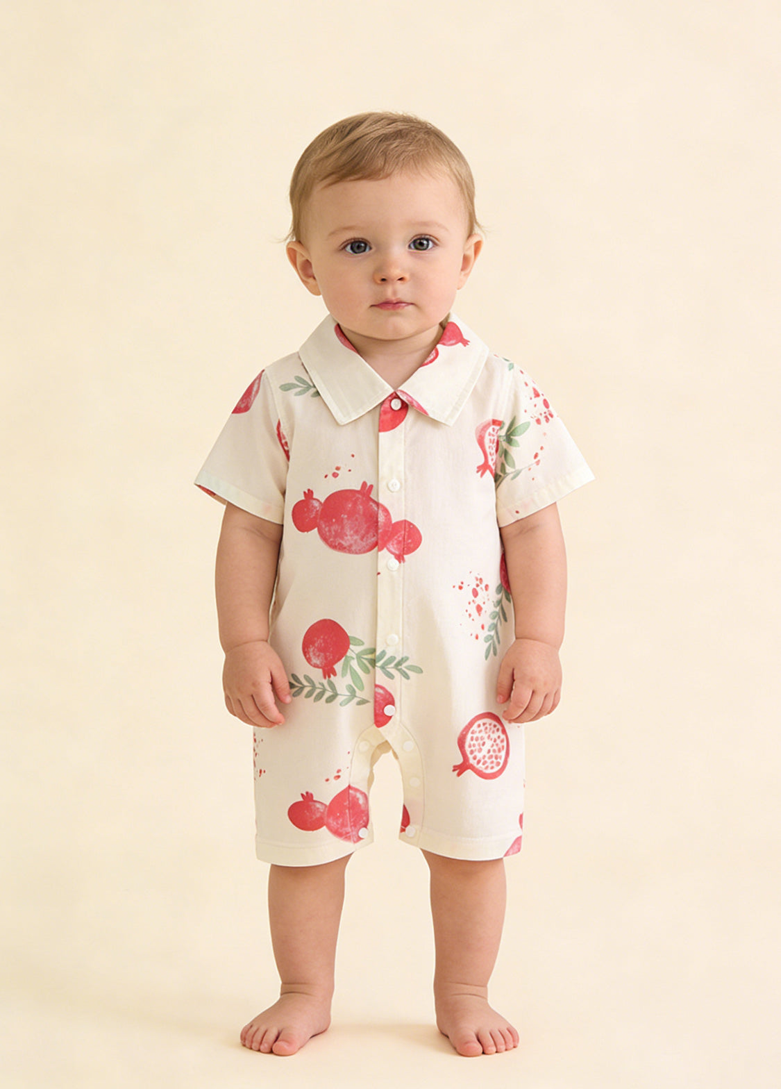 Baby Boy's Bamboo-Cotton Summer Romper — Lightweight, Breathable, and Printed